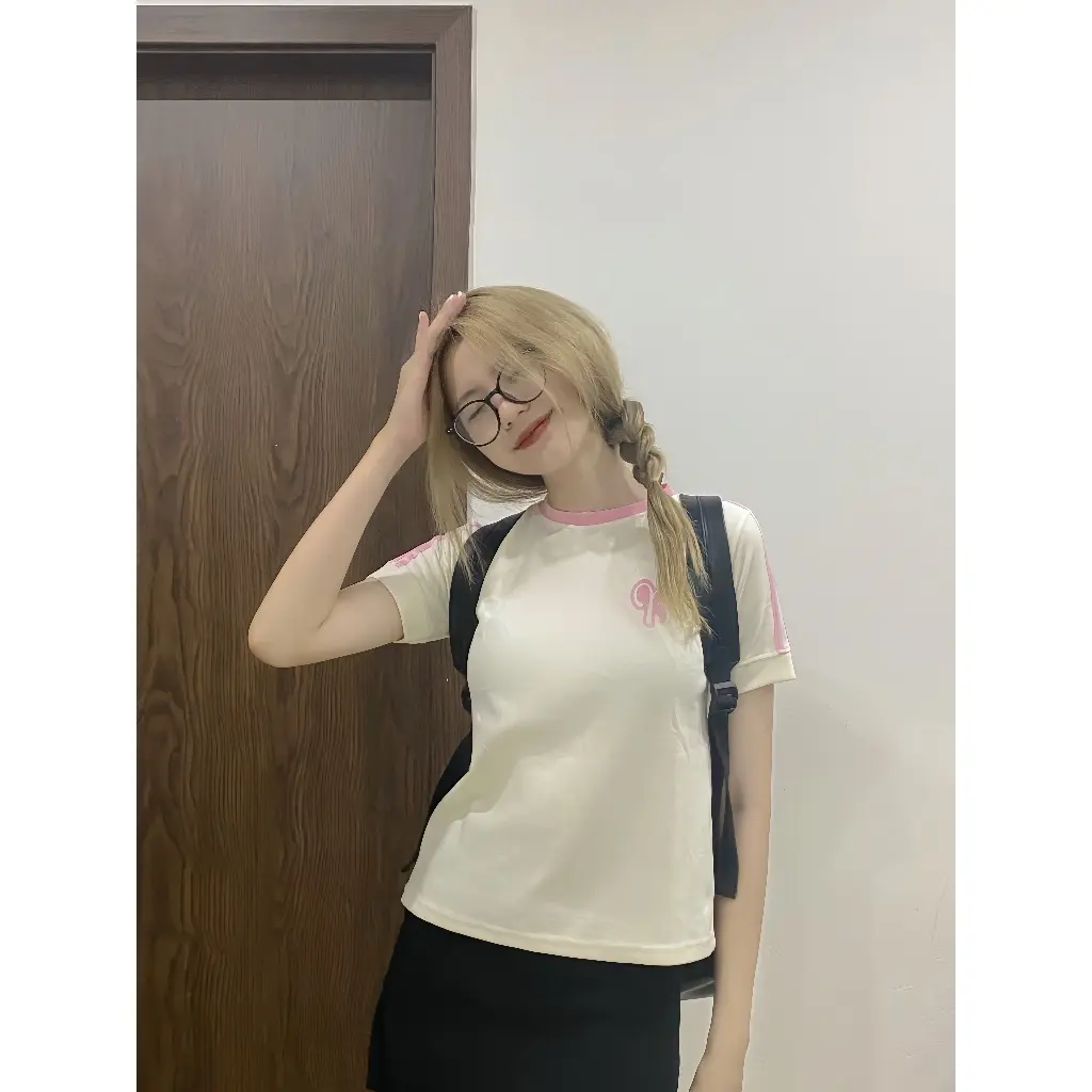 [Xả kho] Áo thun Baby Tee Chữ B form fit tôn dáng, áo thun phong cách thể thao 5 màu chất cotton khô SA170