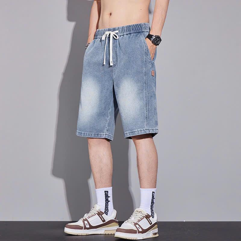Product Introduction of quần shock jean bò nam vải jean dày dặn sweat sport 45-95kg 5