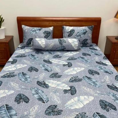 Bộ ga trải giường 4 món thun lạnh cao cấp ( 1 ga 2 gối 1ôm ) kích thước M8 -2M- 2.2M