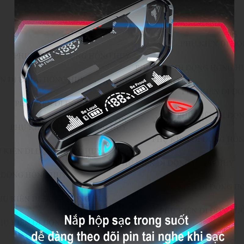 Tai nghe Bluetooth, S10 Pro V5.2, với cảm biến vân tay, Chống nước, pin mạnh mẽ, bộ sạc dự phòng 0