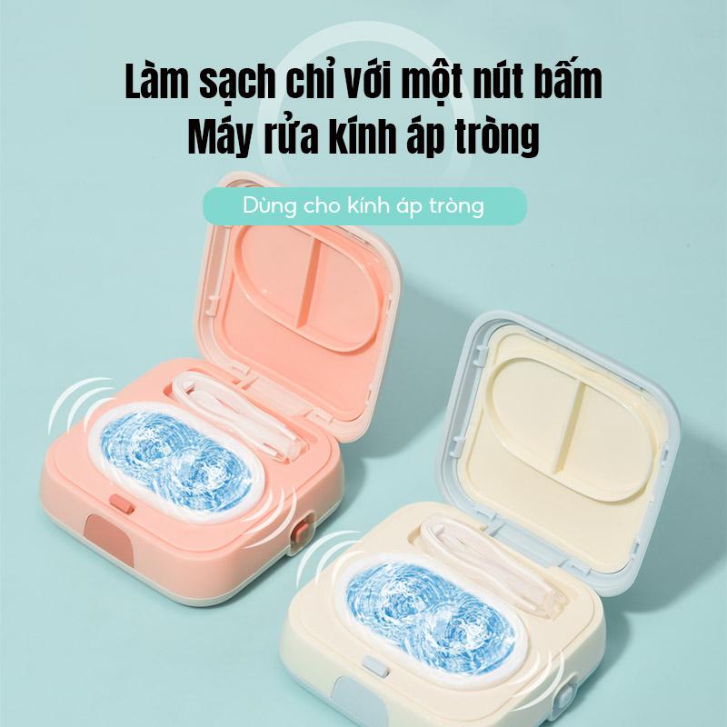  Máy rửa lens sóng âm Mystic Eyes  Không gây hại cho kính Tiện lợi dễ dàng sử dụng  Tự chuẩn bị pin  Màu sắc ngẫu nhiên 