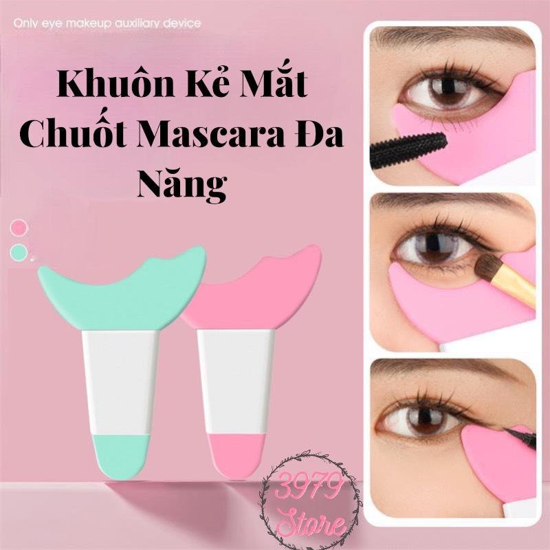 Khuôn Kẻ Mắt, Chuốt Mascara, vẽ Bầu Mắt Đa Năng Trang Điểm Mỹ Phẩm Silicon Cosmetic dụng cụ uốn mi sản phẩm đơn Women Nữ