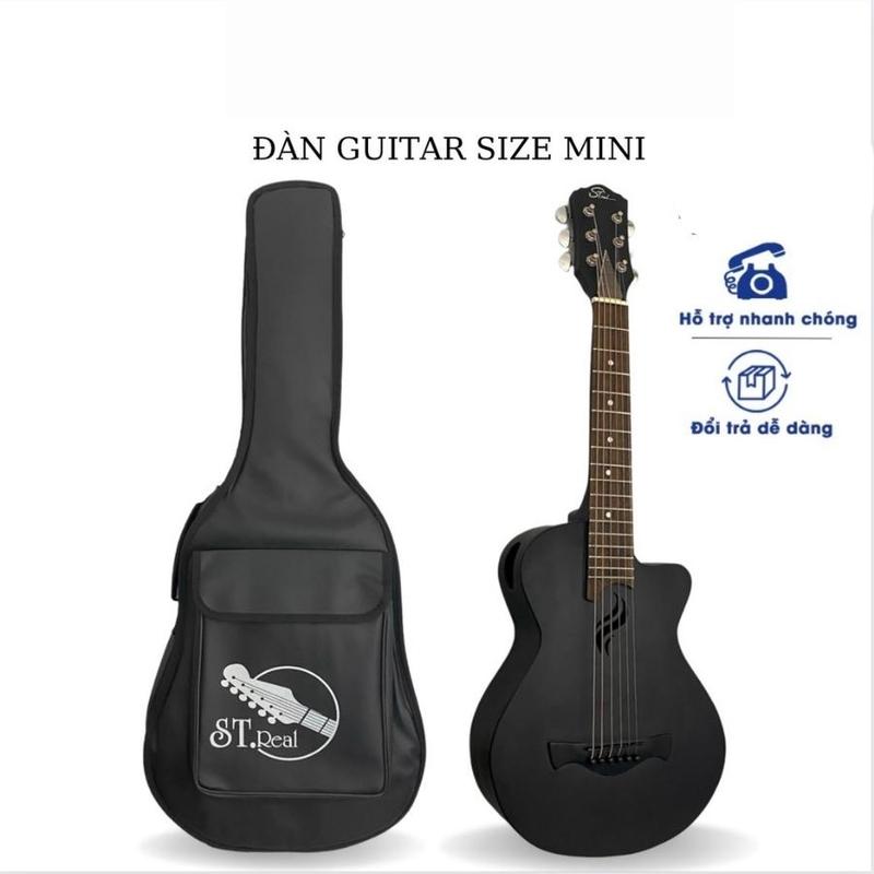 Đàn Guitar Acoustic Black DC-01 Gỗ Mini Size 1 2 ST.Real Guitar Sài Thành