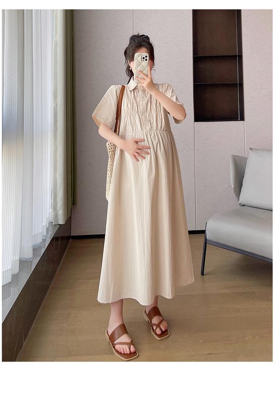 Product Introduction of P69350# Dress Pregnant Plus Size Dress For Women Nipped Waist Summer Slim New Arrival Pregnant Pregnancy Dress 21
