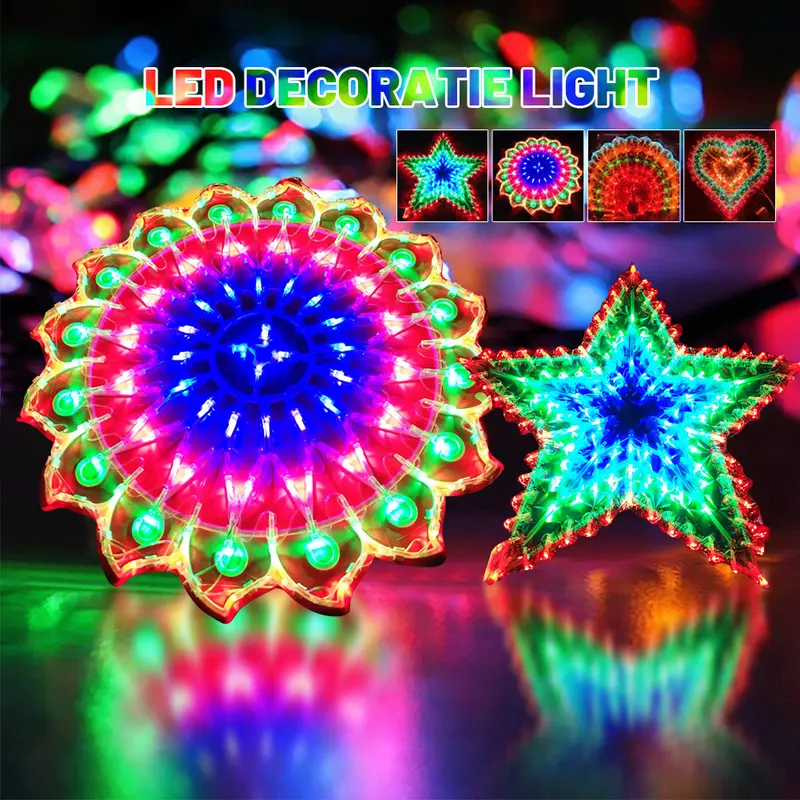 LED lantern peacock light love light five-pointed star sun light ...