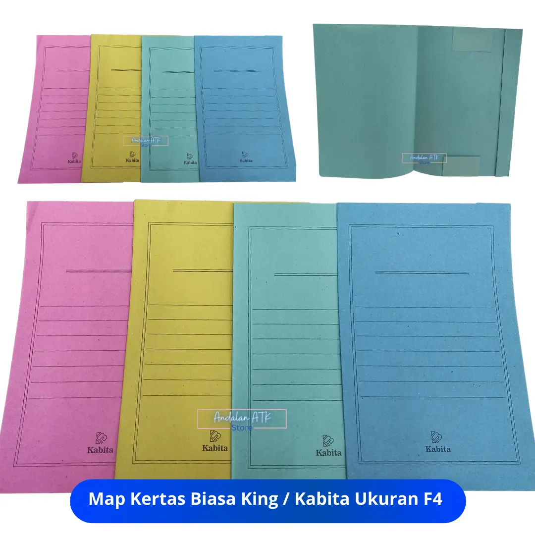 Stop Map / Map Kertas Biasa King / Kabita Ukuran F4 Warna: Kuning ...
