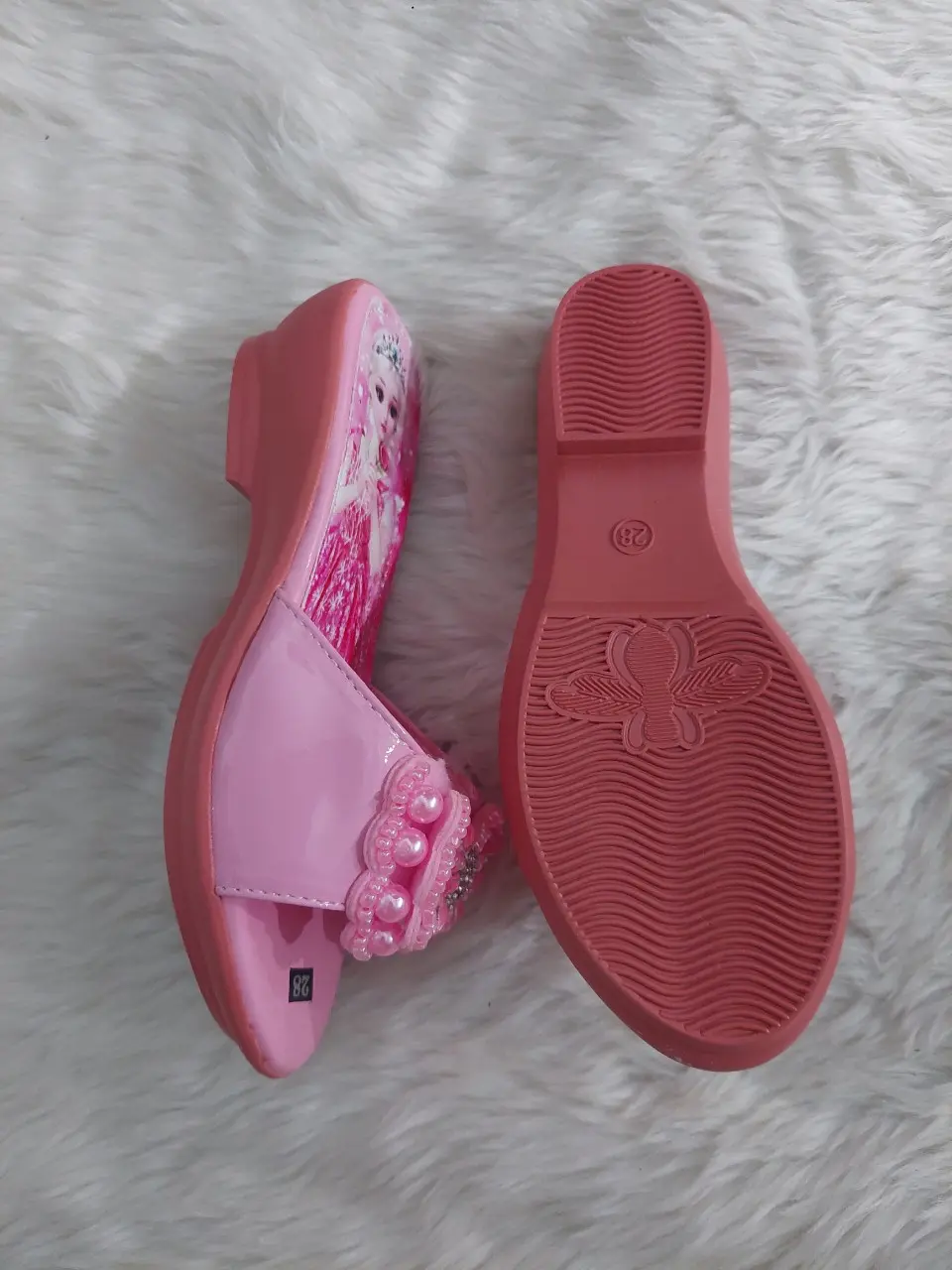 Dép công chúa elsa cho bé gái,Đế cao 3cm đế chăc chống trơn trượt