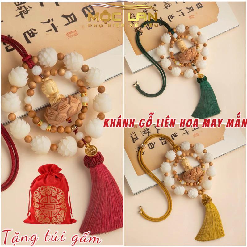  Vòng Gỗ Kết Hợp 10 Bông Liên Hoa Và Phật Thích Ca Gỗ Hoàng Dương Khánh Treo Gương Chiếu Hậu Oto Mang Lại Bình An Nhựa Nội Thất 