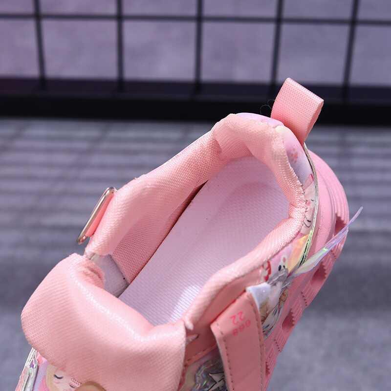 Product Introduction of Light Up Spring and Autumn New Single Girls' Sports Baby Casual Little Girls Lightweight Princess Shoes 22