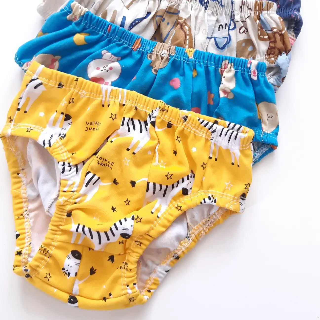 6pcs Celana Dalam Anak Laki-laki & Perempuan Motif Babydoll 1-7 Tahun