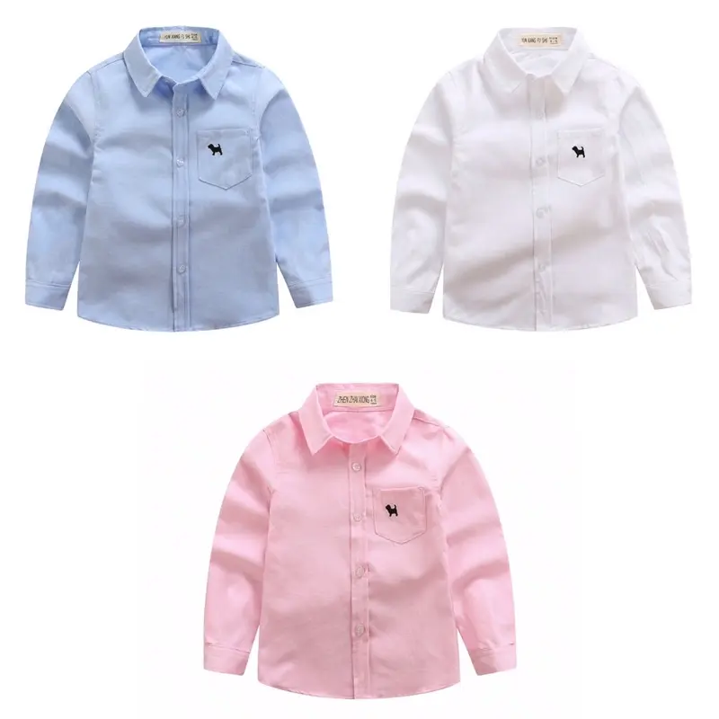 Basic Puppy Longsleeve Shirt | Kemeja Lengan Panjang Anak Laki Laki