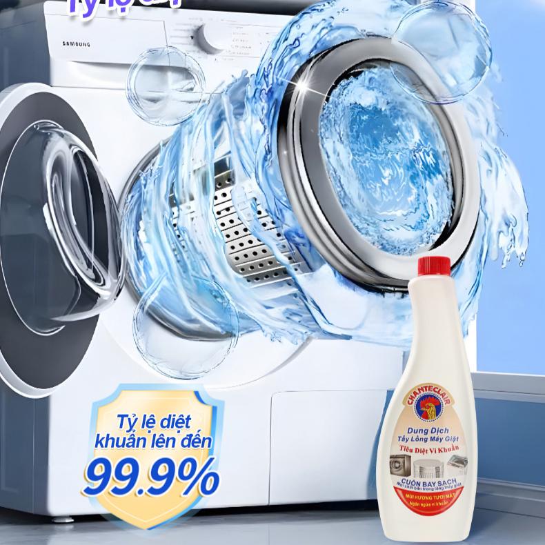 Dung Dịch Tẩy Lồng Máy Giặt Chanteclair, Làm Sạch Cặn Bẩn Lồng Giặt, Vệ Sinh Lồng Máy Giặt, Đường Ống 7