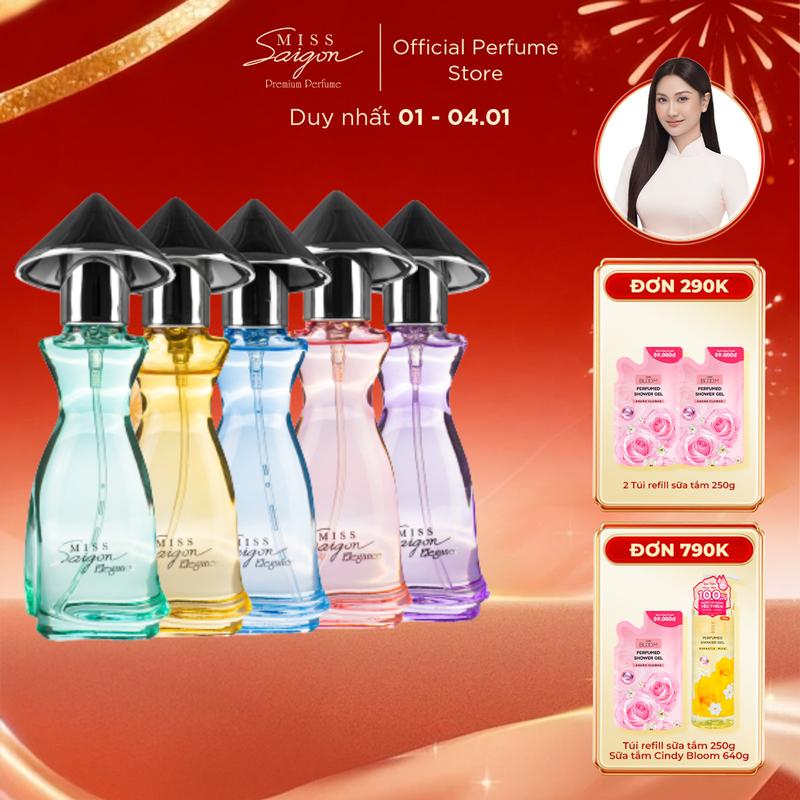 QUÀ TẶNG Lễ tình nhân 14 2 Tết Nguyên Đán Nước Hoa Nữ MISS SAIGON ELEGANCE Hương Thơm Ấn Tượng Thiết Kế Độc Đáo Riêng Biệt 15ml