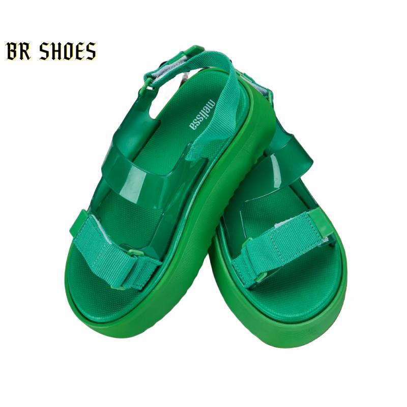 Product Introduction of Melissa Official Store Women Shoes Platform Sandals Magic Buckle Women Heightening Shoes Beach Sandals Quality True Love 12