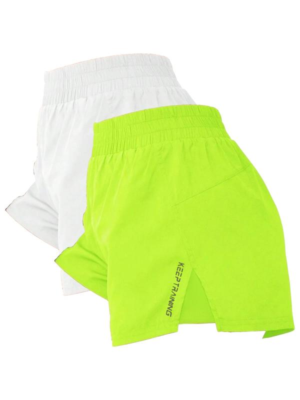 Women's Letter Print Shorts, Casual Comfy Breathable Shorts for Yoga Gym Workout Running, Ladies Bottoms for Summer 2