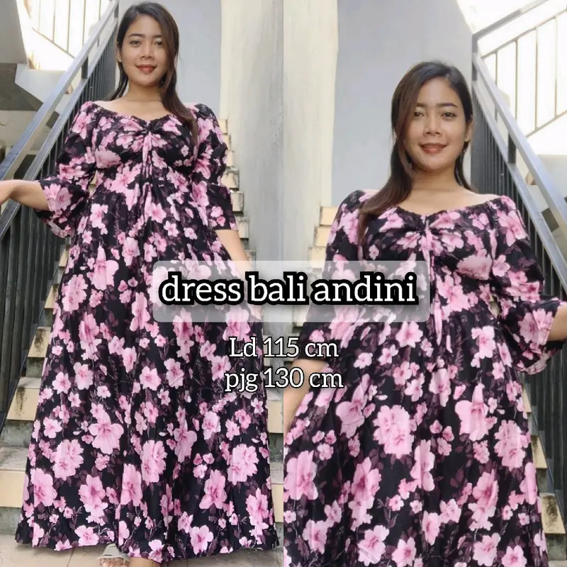 DRESS BALI ANDINI MOTIF Panjang 8