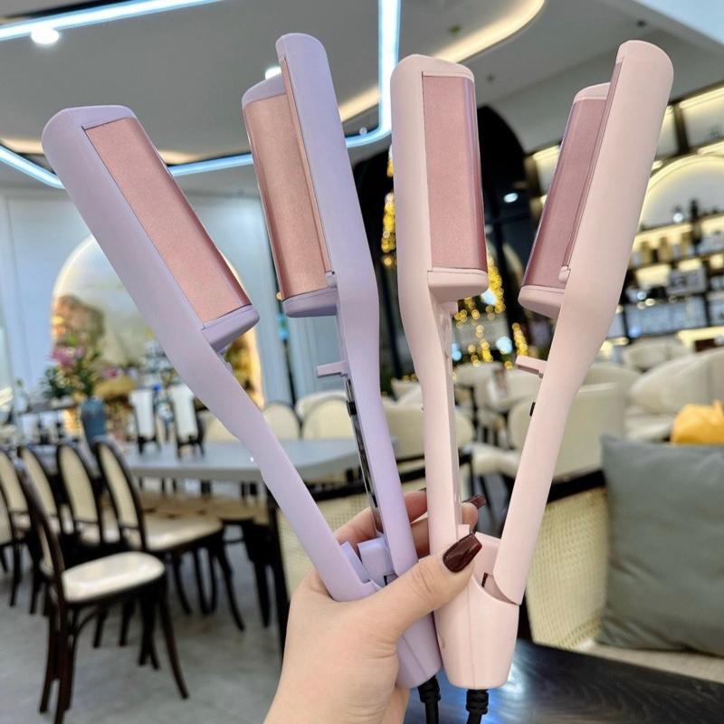 Máy Uốn Tóc Xoăn Sóng Nước Hippie 32mm Chất Liệu Gốm Sứ Ceramic