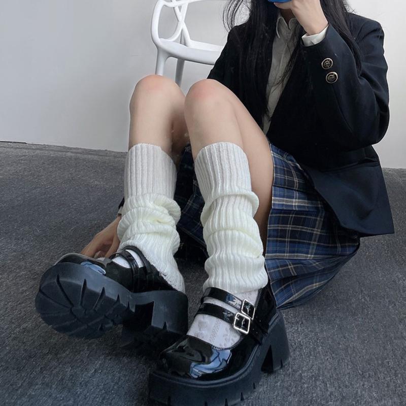 Tất Giữ Ấm Chân Cho Nữ, Phong Cách Y2K, Phong Cách Lolita Nhật Bản, Tất Dài, Dệt Kim Len, Che Chân, Giữ Ấm Cánh Tay, Thích Hợp Cho Mùa Thu Và Mùa Đông, Tất Len Đan, Mũ Bốt 0