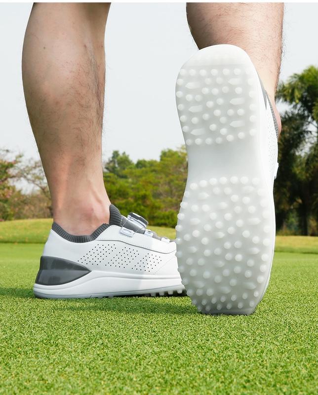 Product Introduction of PGM Golf Knob Laces Casual Style White Men Sprot Shoe with Breathable and Anti-slip Design XZ264 32