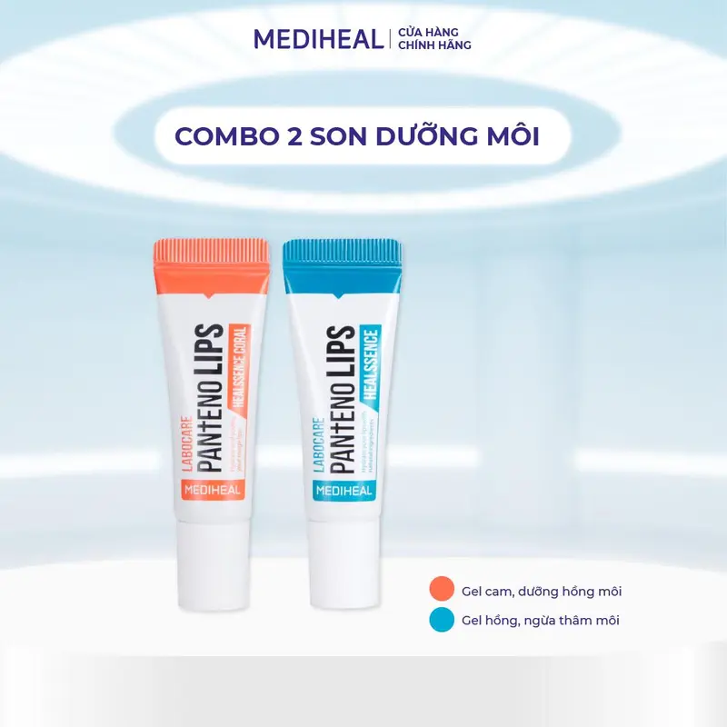 [ITN] Combo 2 Son Dưỡng Môi Mix các loại Mediheal Labocare Pantenolips 10ml 2
