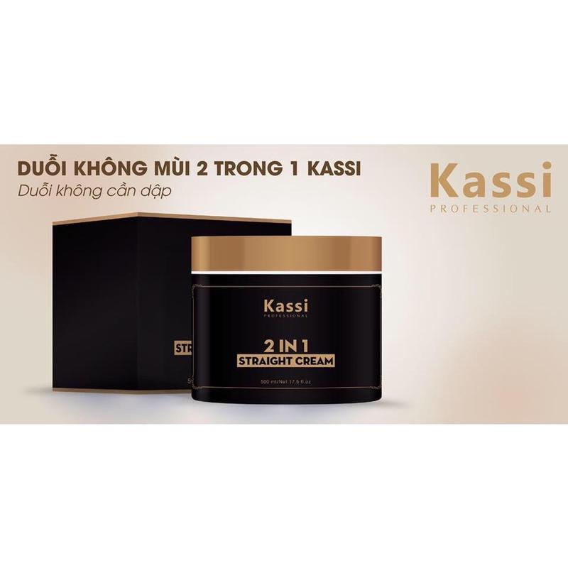 Kem Duỗi Tóc 2in1 Kassi- Duỗi Không Cần Dập