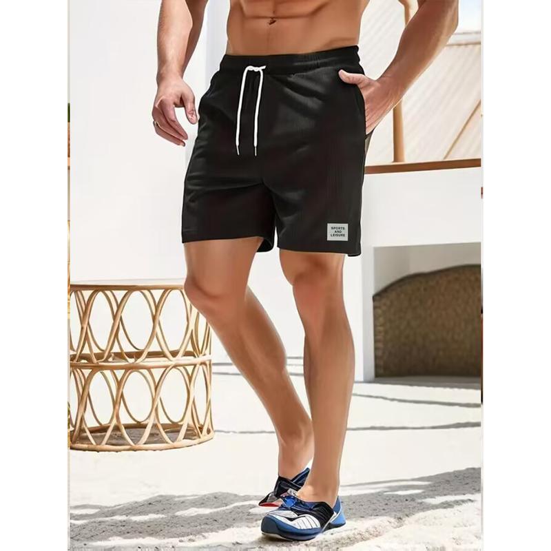 Product Introduction of 2025 Summer new solid color lace-up sweatpants corduroy simple quarter shorts men's shorts casual pants spot selu  ar  kargo mens  jeans 27