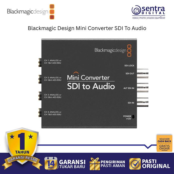 Gambar Blackmagic Design Mini Converter SDI to Audio Multi-Channel Audio Converter from SDI Video De-embedding dari Sentra Digital Kota Surabaya Tokopedia