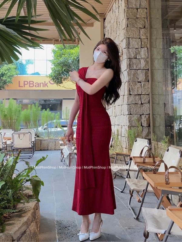 Đầm dự tiệc lệch vai, TADA DRESS 0