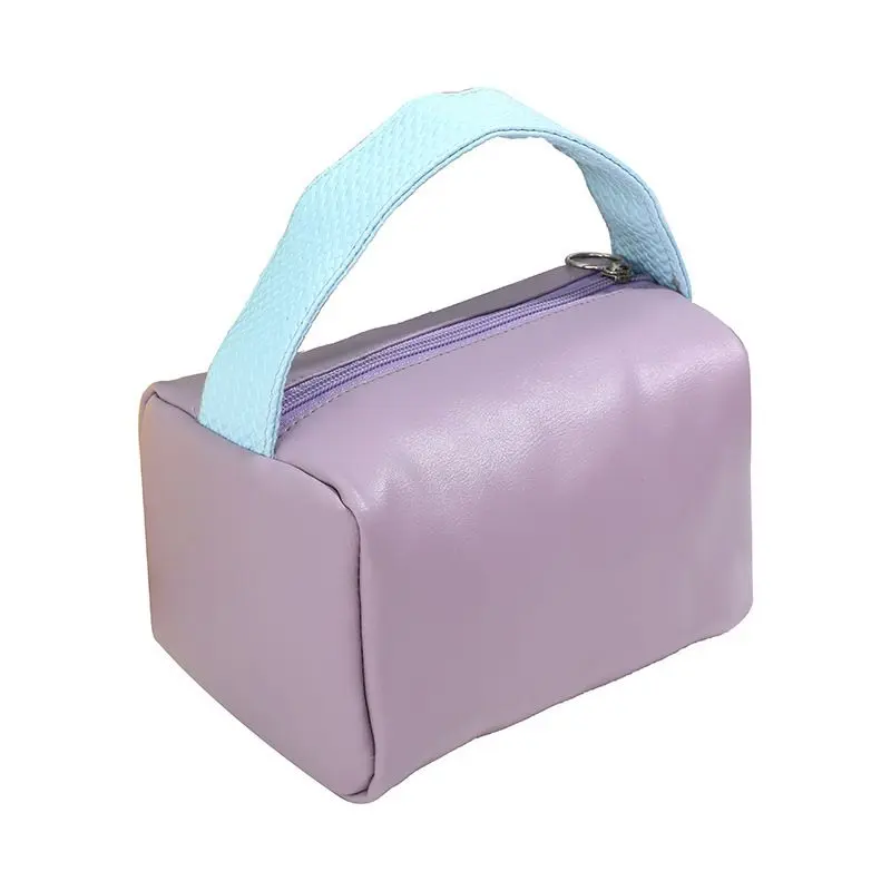 Túi Trang Điểm, Thiết Kế Màu Pastel Đáng Yêu Và Dễ Thương, Sức Chứa Lớn, Dành Cho Phụ Nữ, Không Thấm Nước, Thích Hợp Đi Du Lịch, Làm Bằng Vải Bố Sang Trọng, Túi Đựng Mỹ Đồ Vệ Sinh Cá Nhân, Phong Cách Hàn Quốc, Túi Đựng Mỹ Phẩm 6
