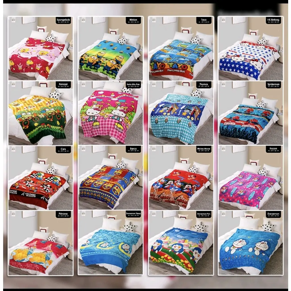 SELIMUT KARAKTER LUCU || SELIMUT KARTUN ANAK LUCU