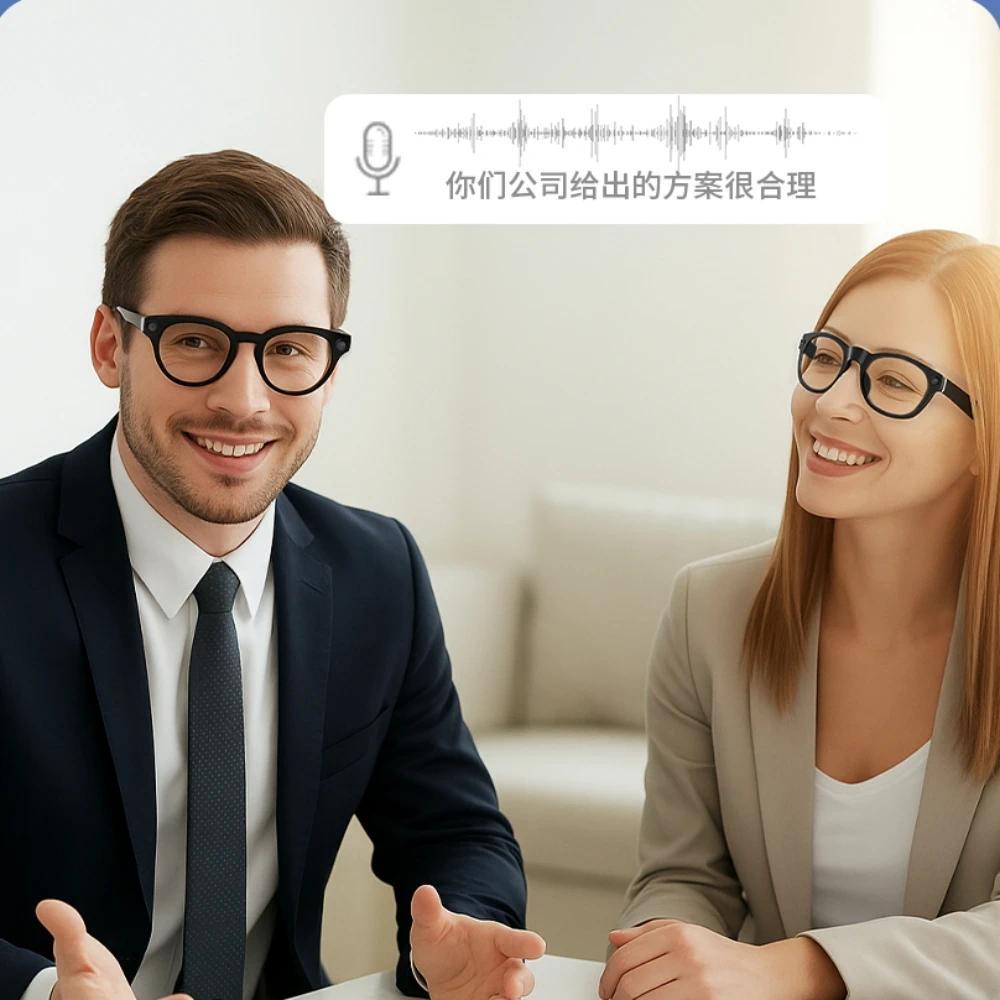 AI Smart Glasses 32MP HD Camera Mini 1200P Video Recording V03-T6 Sunglasses AI Intelligeng Office Assistant Wireless BT Headset - Image 7