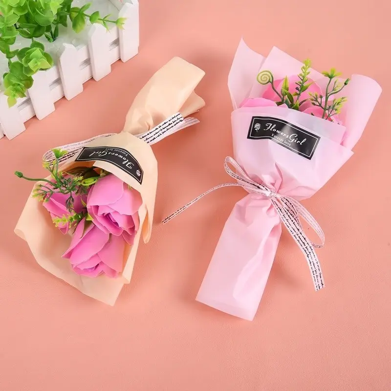 Hoa Xà Phòng Nhân Tạo Ba Đầu 24CM, Hoa Mô Phỏng Hoa Hồng Thực Tế Cho Ngày Của Mẹ, Ngày Nhà Giáo, Ngày Lễ Tình Nhân, Quà Tặng Cho Phụ Nữ 5