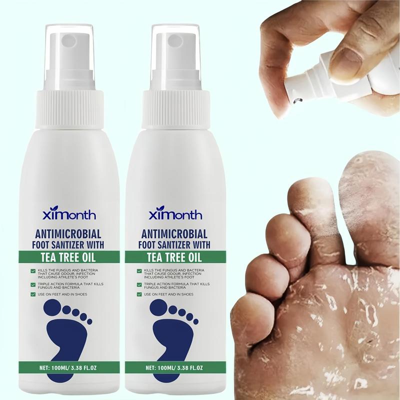 Tea Tree Oil Foot Sanitizer Spray, 1/2 Boxes Hydrating Foot Care Spray, Gentle Foot Care Products for Men & Women 0
