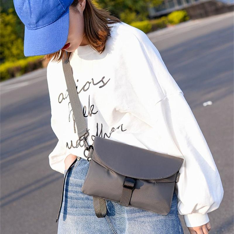 Product Introduction of Men Nylon Chest Pack Cellphone Pouch Outdoor Sports Cross-body Bag Casual Running Cycling Sling Bag 6