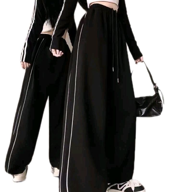 Quần ống rộng 2line kẹp mí chất NỈ BC from 43-60kg kèm ảnh thật Voi Nhung Kem Pants Nữ Women Ong Quần Âu quan muadong