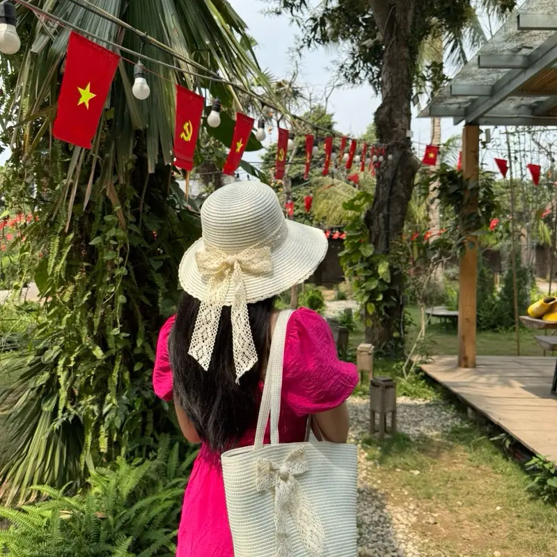 Set Túi + Mũ nơ ren xinh xỉu luôn ạ (Hàng sẵn ship)