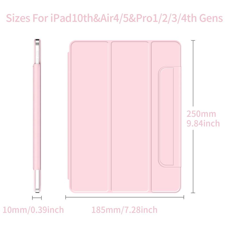 Magnetic Tablet Protective Case, 1 Count Solid Color Magnetic Case with Auto Sleep/wake Function, Slim Tablet Cover Cases Compatible with iPad 4