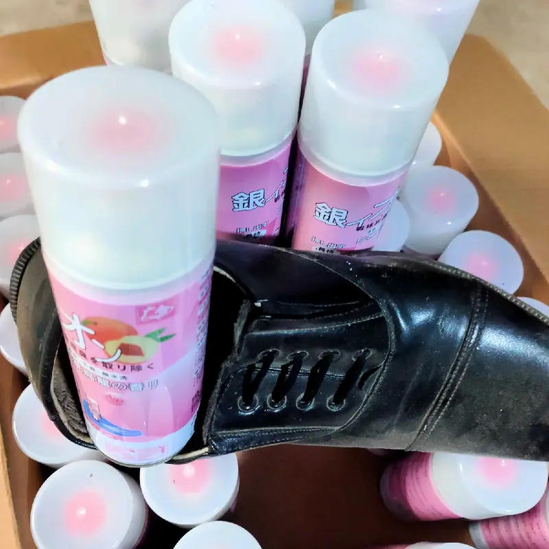 Combo 5 lọ xịt giày hương đào, công nghệ nano bạc khử mùi hôi chân hôi giày hiệu quả, hương thơm lưu lại 24h 4