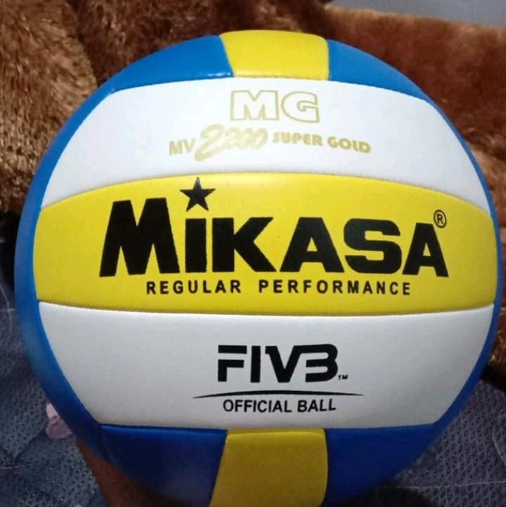 Bola Voli Mikasa MV2200 Super Gold Kualitas Premium - Gratis Pentil, Jaring, Pompa - Ball 6