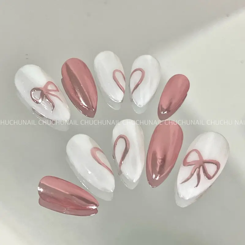 NailBox ChuChu . Tráng gương nơ hồng 0