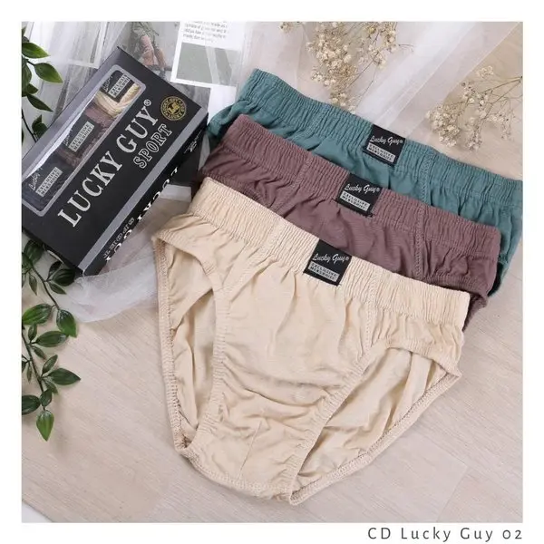 [Fiiyasshop] [3 PCS] Celana Dalam PRIA LUCKY GUY 02 / Celana Dalam Pria / Celana Dalam Pria Murah
