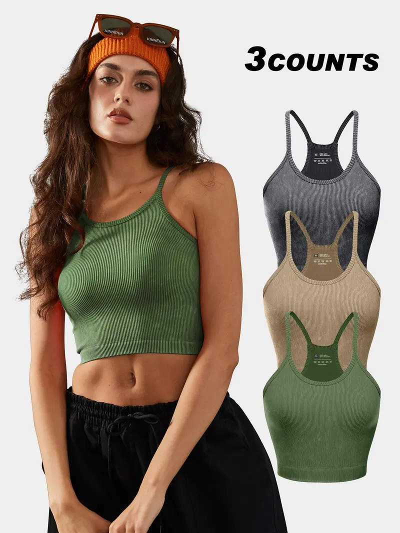 EyMuse Women's Silk Satin V-Neck Tank Top – Sleeveless Blouse Camisole For Summer & Going Out