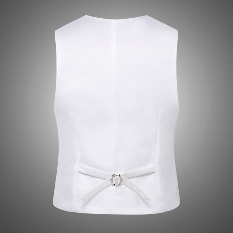 Bộ Đồ Đơn Giản Màu Trơn Cho Nam, Áo Vest Ôm Sát, Cổ Chữ V, Không Tay, Ngực Đơn, Giải Trí, Tiệc Tùng, Quán Bar, Váy Dự Tiệc, Áo Ghi Lê, Quần Áo Bảo Hộ Lao Động 5