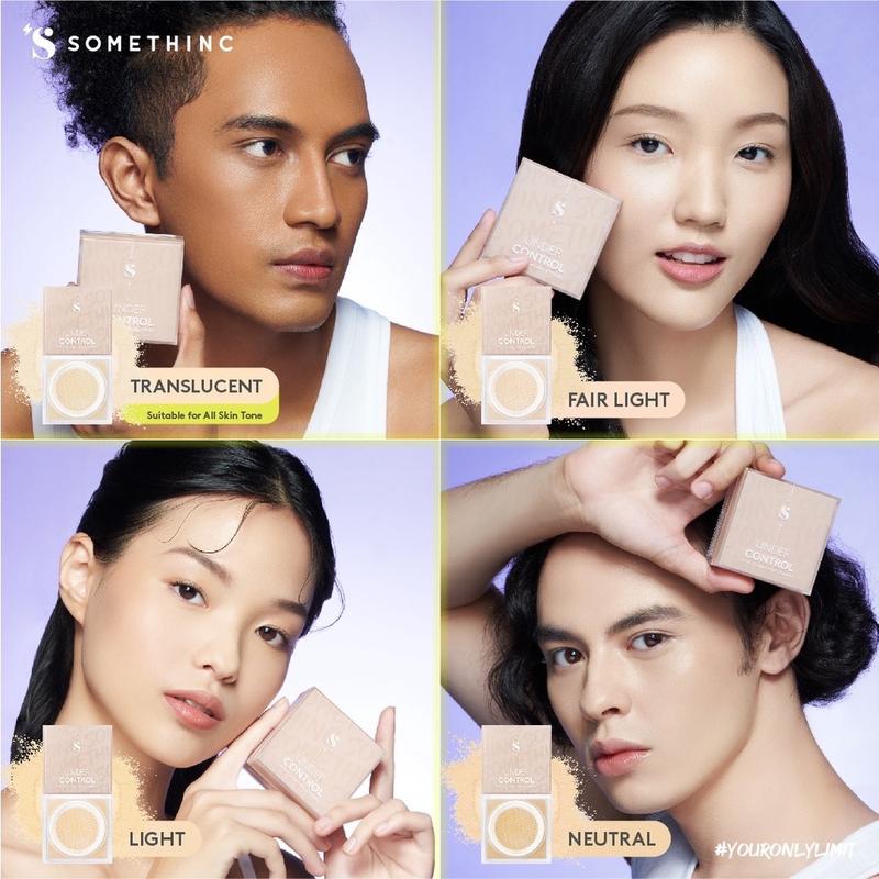 Somethinc  Hooman Under Control HD Blur Loose Powder Wajah 7