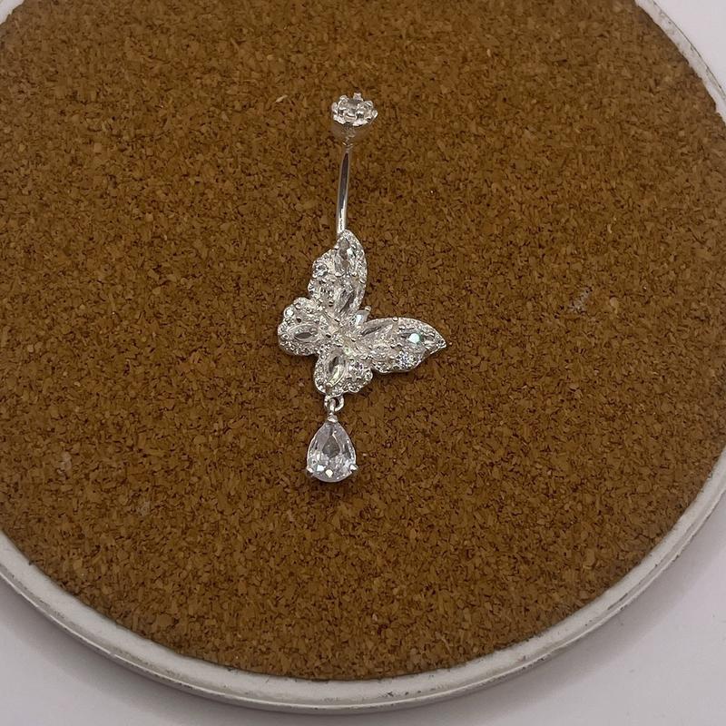  Khuyên rốn hồ điệu treo đá 