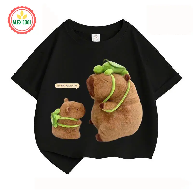 Áo thun nam unisex CAPYBARA tay lỡ cổ tròn chất thun lạnh thoáng mát - Xưởng may an cường 020
