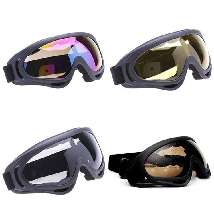 Sỉ Lẻ Kính UV 400 7 Màu Cực Ôm Mắt- Gắn Mũ Bảo Hiểm Nửa Đầu Kính Màu Đen