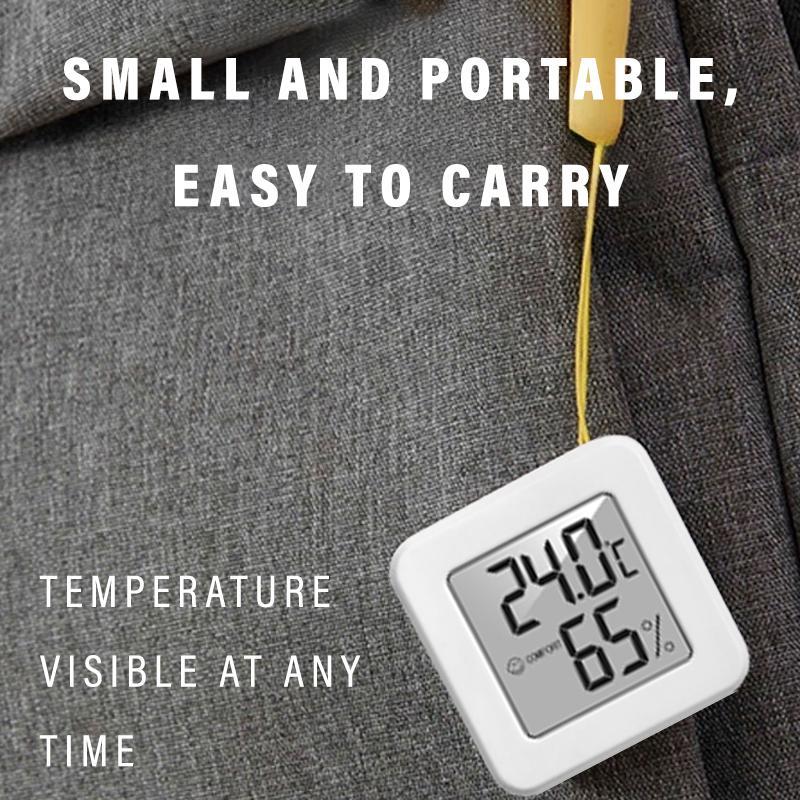 Mini LCD Digital Thermometer, Battery Powered Temperature & Humidity Monitor, Household Appliance Parts for Indoor/Lawn/Garden 4