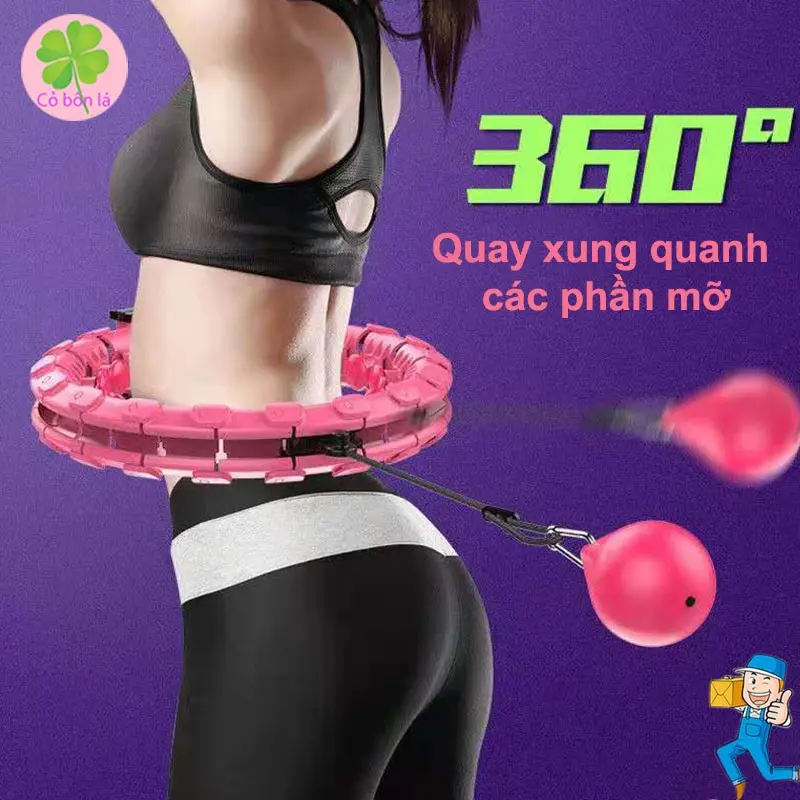 Vòng Lắc Eo Thông Minh Đánh Tan Mỡ Bụng Hiệu Quả, Giúp Vòng Eo Săn Chắc Tập Thể Dục Tại Nhà