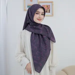 LAIMUNARA PREMIUM Arabic Series Hijab Segi Empat Motif Syar’i 115x115 Voal Sublime Premium